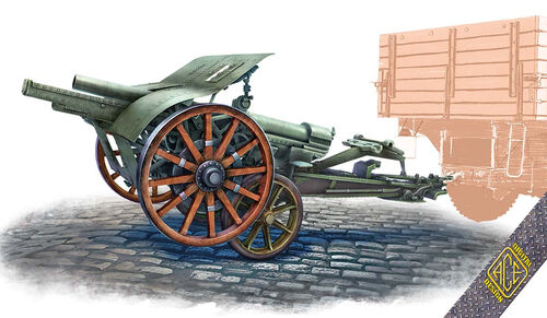 ACE 72595 A Cannone da 105/28 With Carrello Elastico Trailer) 1/72