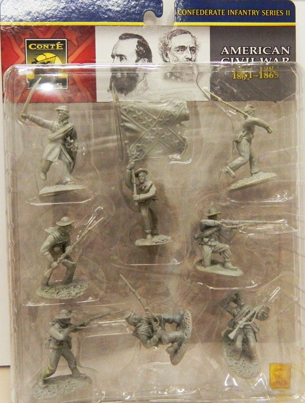 CONTE' COLLECTIBLE CONFEDERATE INFANTRY SERIES 2 1/32