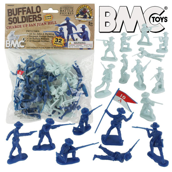 40037 BMC 40037 - Buffalo Soldiers Charge Up San Juan Hill 1/32 unpainted