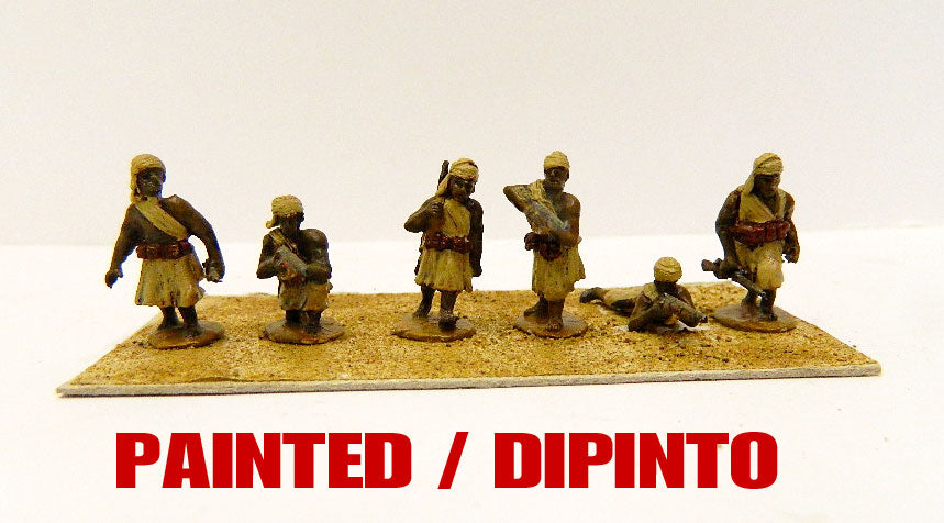 ITALCOL70P EWM 1/72 PAINTED SOMALIAN DUBATS Italian Army 1935 to 1943 / Italian Colonia