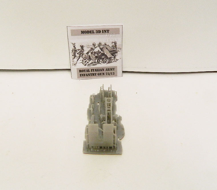 FLOR16 ITALIAN ROYAL ARMY INFANTRY GUN 75/13 1/72 MODEL 3D INT