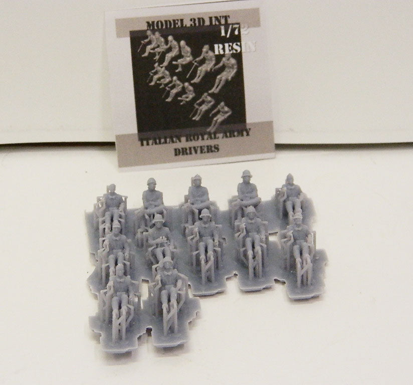FLOR25 ITALIAN ROYAL ARMY ITALIAN DRIVERS 1/72