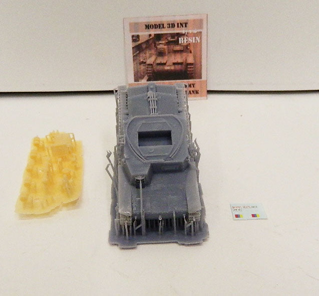 FLOR28 ITALIAN ROYAL ARMY M13/40COMMAND TANK 1/72 MODEL 3D INT