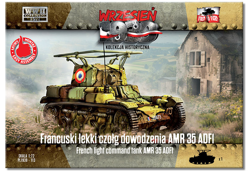 FTF113 FIRST TO FIGHT KITSFrench light command tank AMR 35 ADF1 1/72