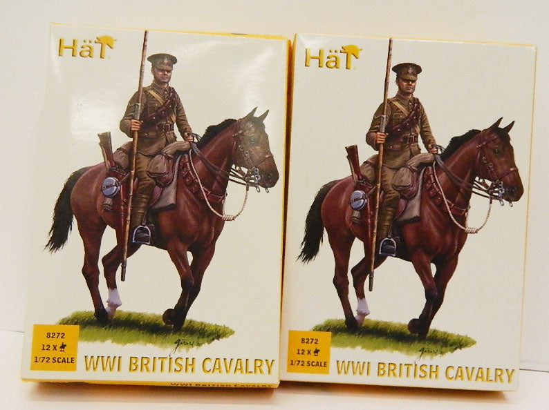 GR03_2025 2 SCATOLE HAT 8272 WWI B RITISH CAVALRY SCALA 1/72