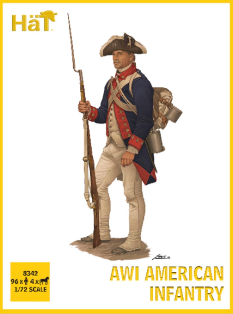 HAT 8342 American War of Independence American Infantry set 1 1/72