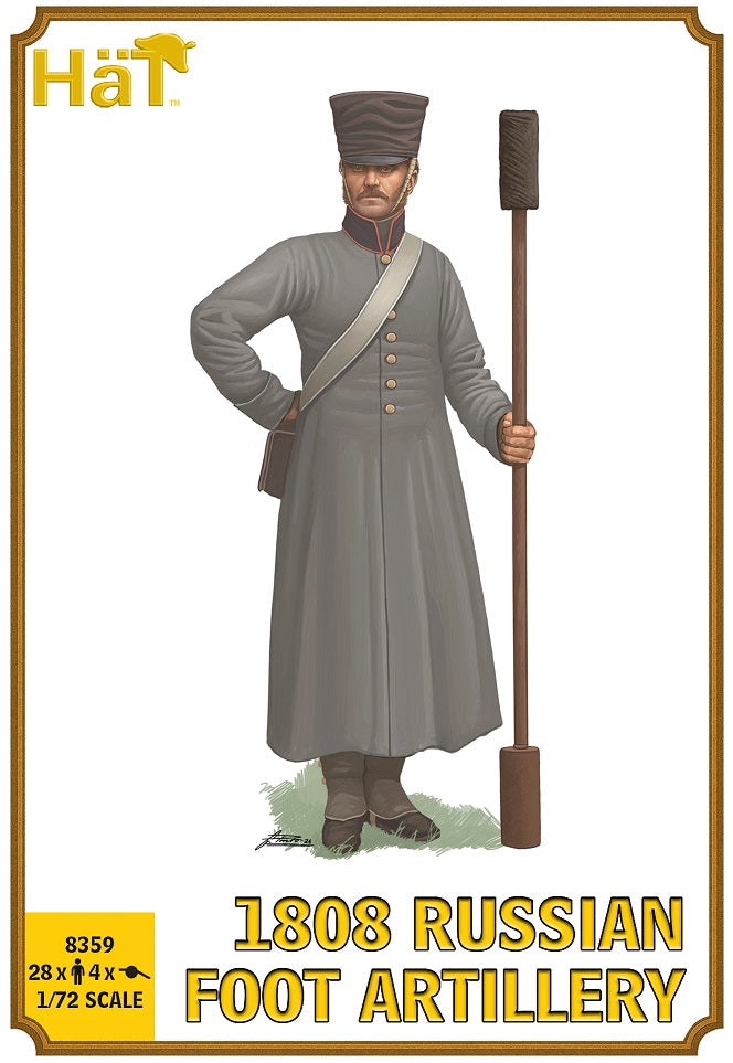 HAT 8359 1808 Russian Foot Artillery A1047NR batch release code 1/72