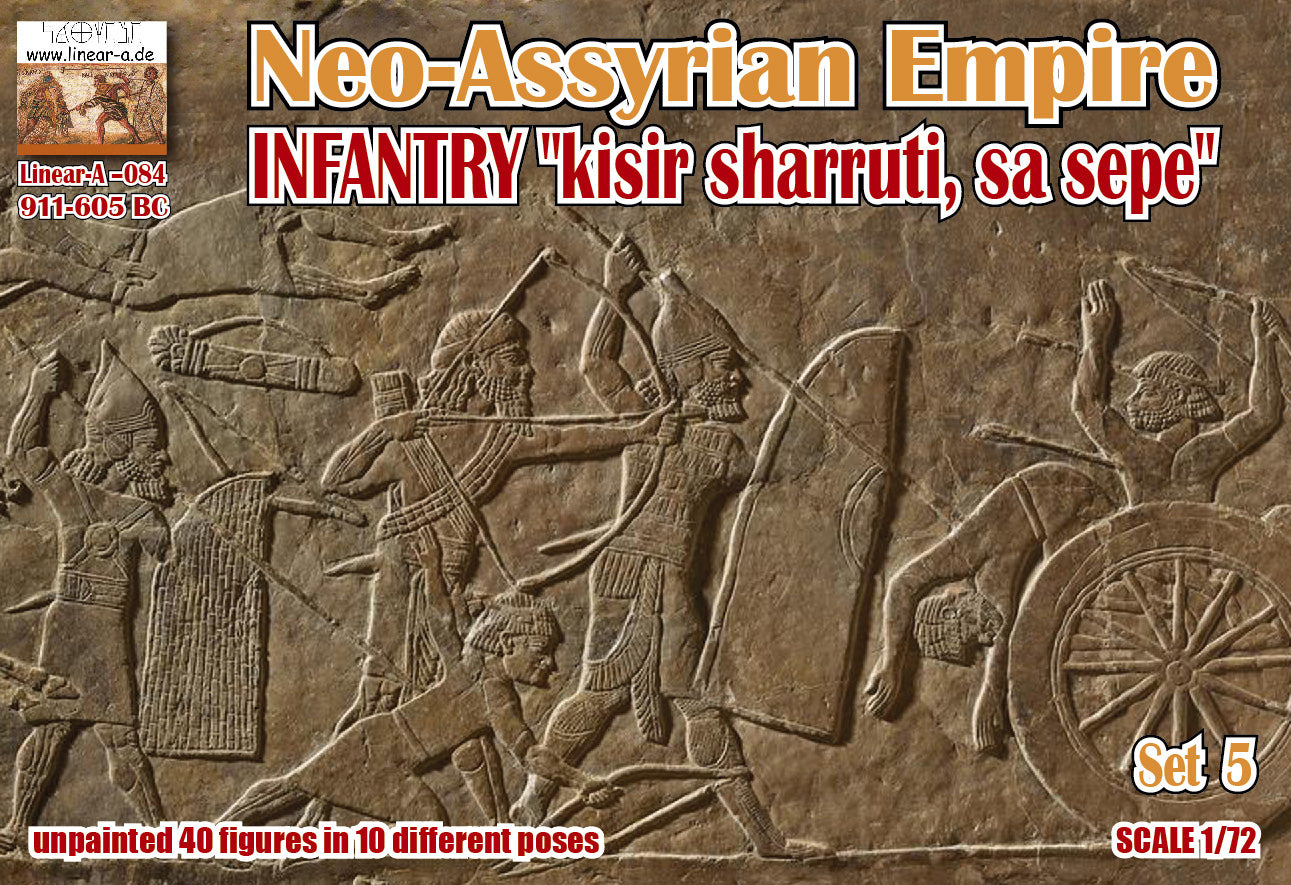 084 LINEAR Neo-Assyrian Empire 911-605 BC Set 4 INFANTRY 1/72