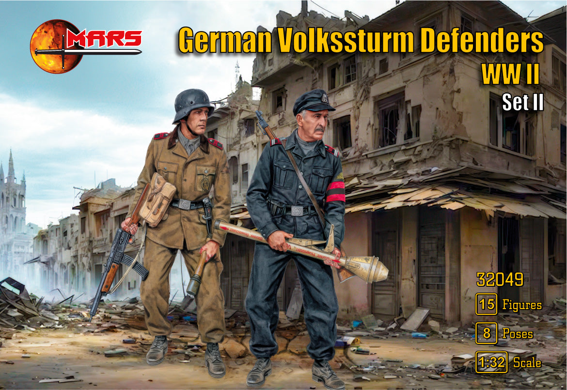 32049 MARS German Volkssturm Defenders WWII set II 1/32