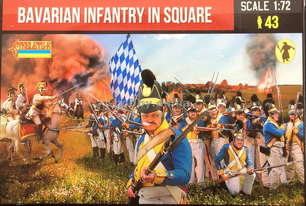 0274 STRELETSBavarian Infantry in Square 1/72