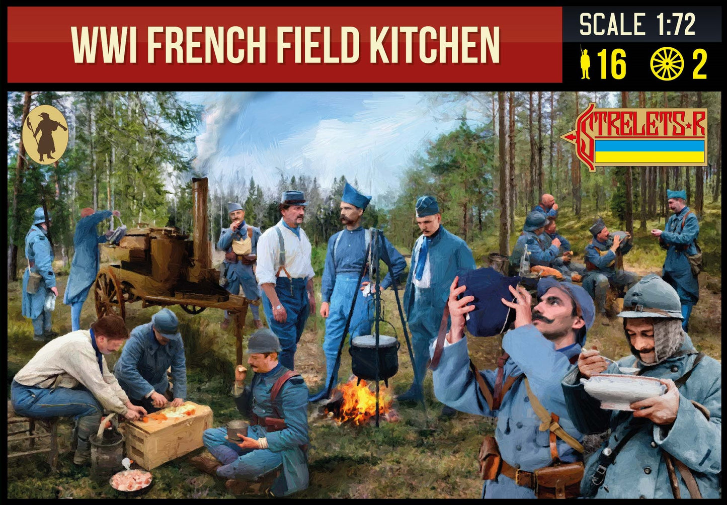0292 STRELETS WWI French Field Kitchen SCALA 1/72