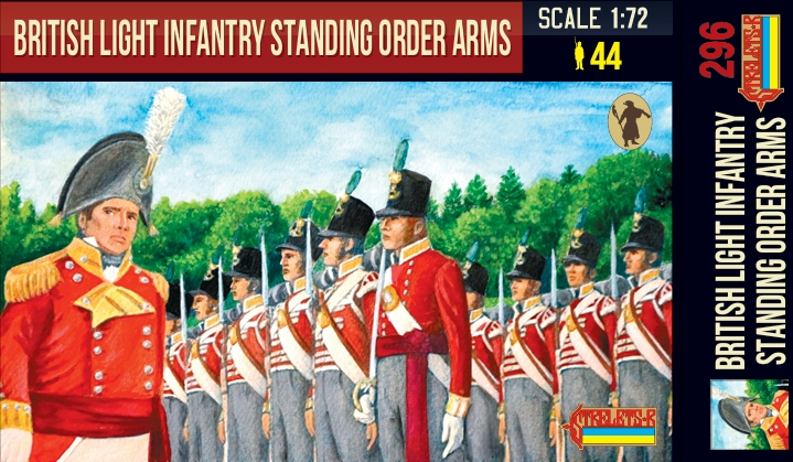 STR296 STRELETS British Light Infantry Standing Order Arms Napoleonicr 1/72