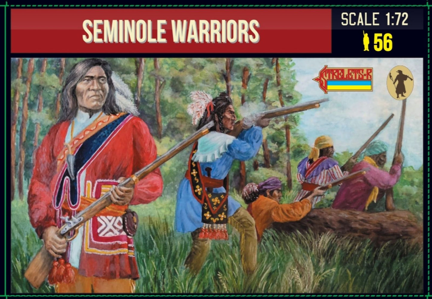 M160 STRELETS Seminole Warriors (Seminole Wars) SCALA 1/72