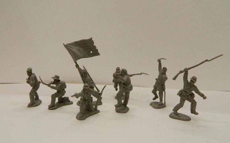 TSSD SET02C CONFEDERATE INFANTRY 1/32