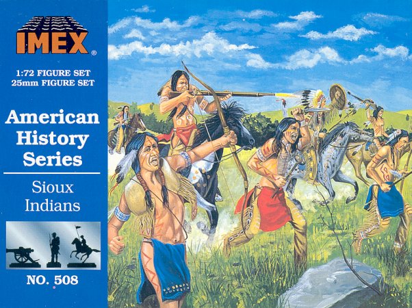508 IMEX  Sioux Indians 1/72 soldatini su sprue