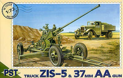 PST72028 PST 1/72 37mm AA gun with ZIS-5 truck