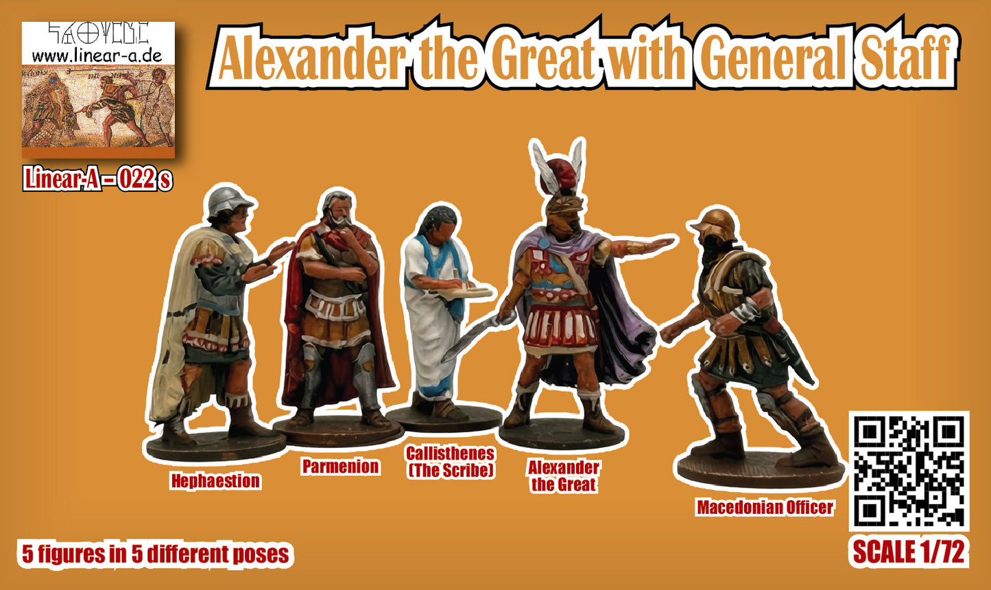 022S LINEAR Alexander the Great with General Staff
with 5 instead of 4 figures