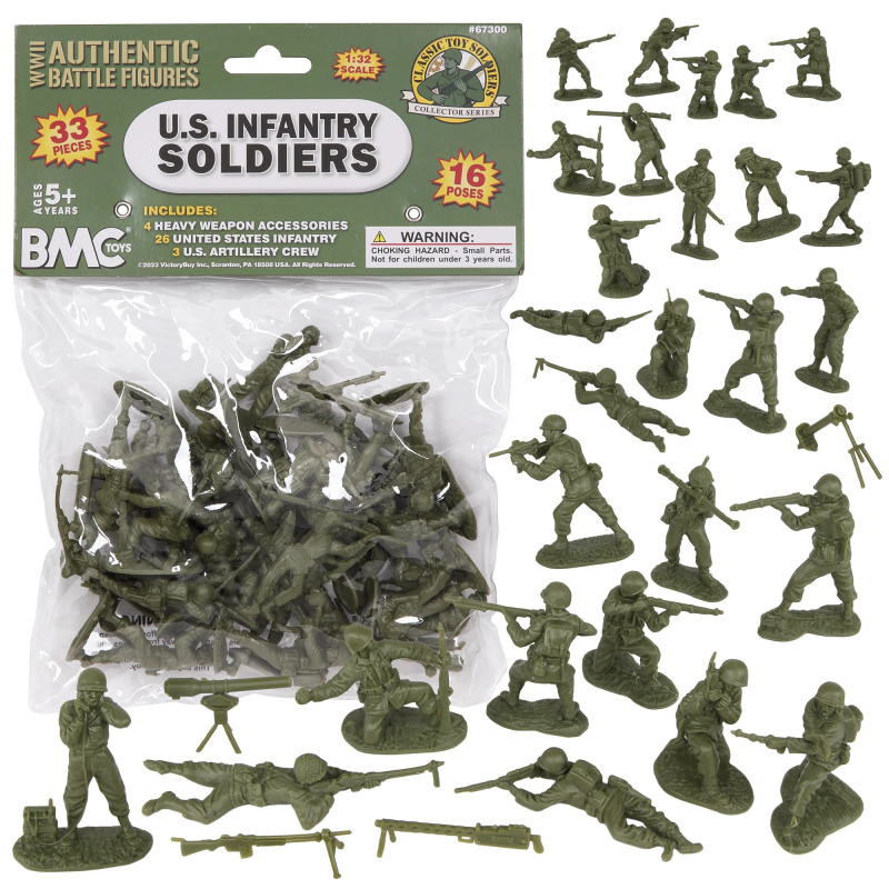 BMC 67300 - 1/32 CTS WWII US Soldiers 33pc