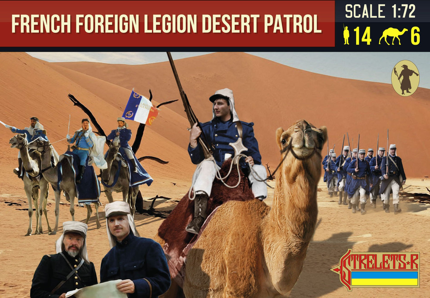 0192 STRELETS French Foreign Legion Desert Patrol 1/72