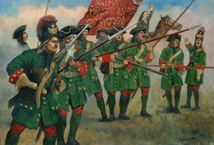 0031 STRELETS 1/72 GUARD OF PETER I - THE GREAT NORTHEN