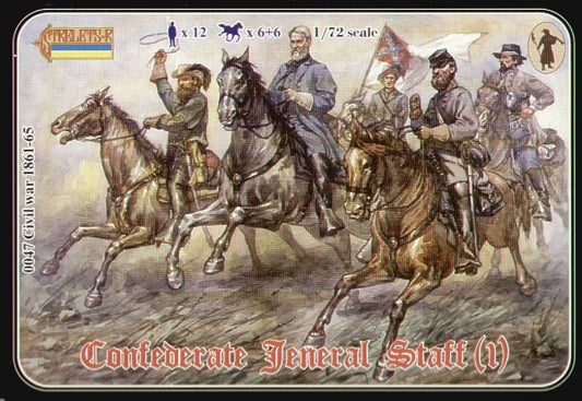 0047 STRELETS 1/72 Confederate General Staff (ACW/American Civil War)