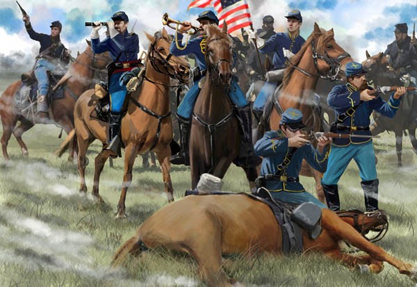 0151 STRELETS 1/72 US Union Cavalry Gettysburg