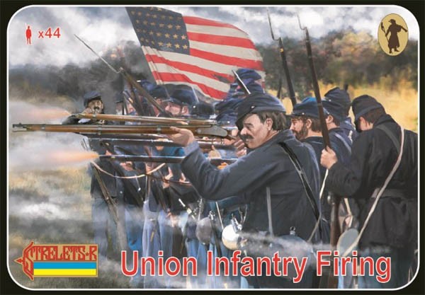 0159 STRELETS SCALA 1/72 Union Infantry Firing