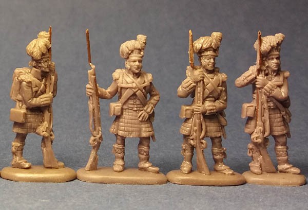 0163 STRELETS 1/72 Napoleonic Highlanders Standing at Ease