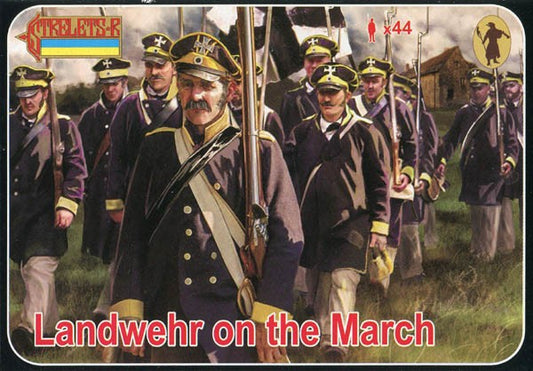 0168 STRELETS 1/72 Landwehr on the March (Napoleonic)