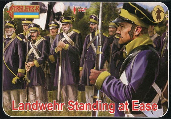 0169 STRELETS 1/72 Landwehr Standing at Ease (Napoleonic)