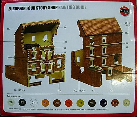 75007 AIRFIX 1/72 EUROPEAN FOUR STOREY SHOP