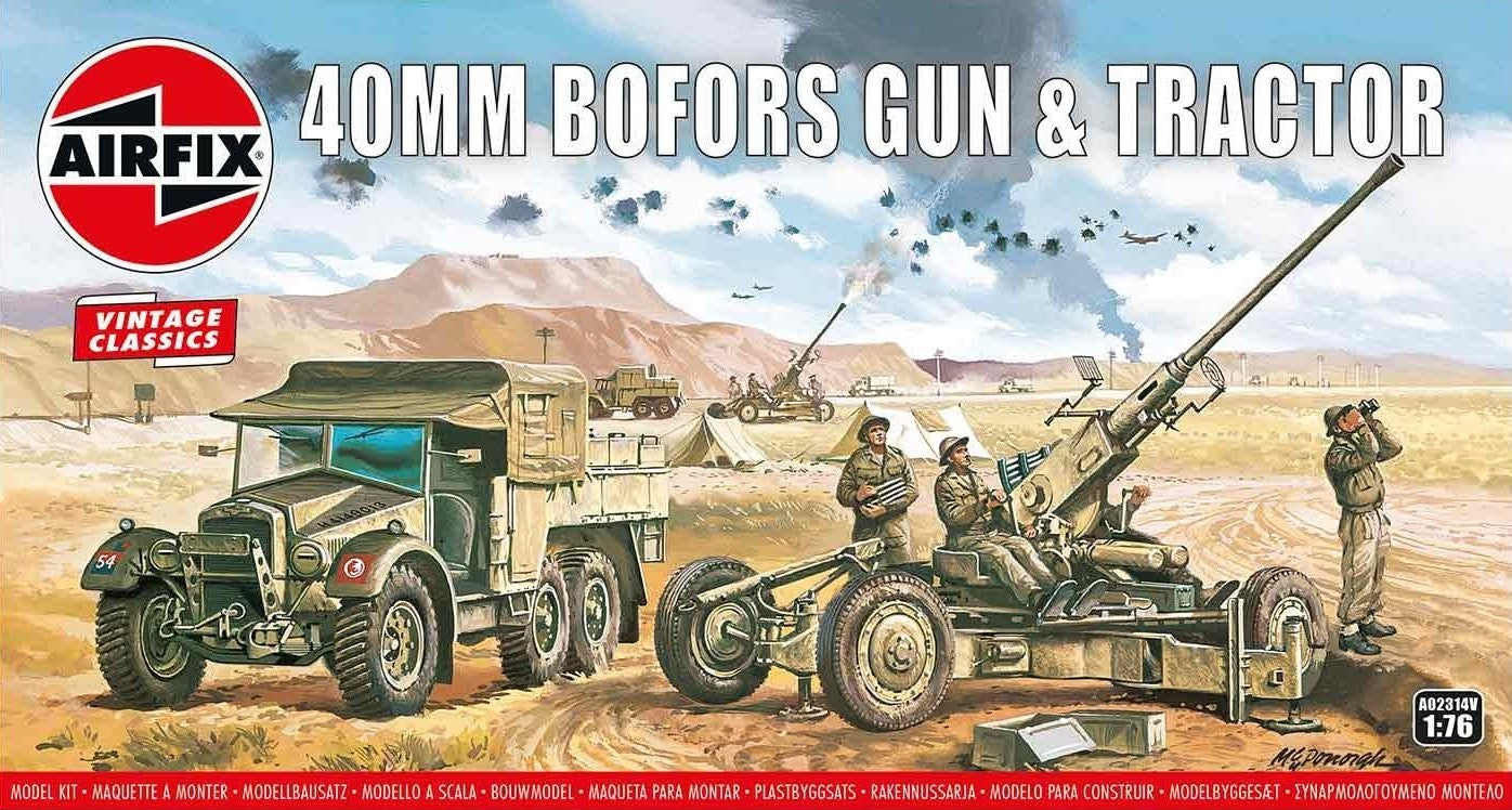 AX02314V AIRFIX BOFORS 40mm GUN & TRACTOR SCALA 1/72