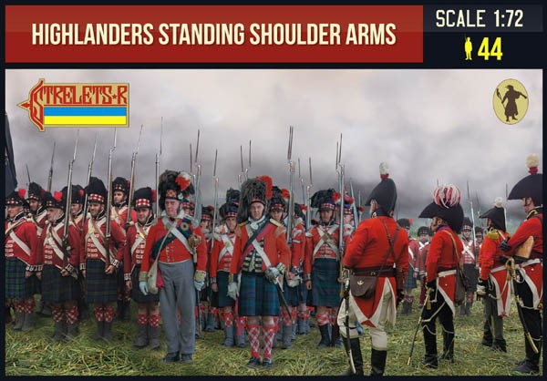 0199 STRELETS Highlanders Standing Shoulder Arms Napoleonic