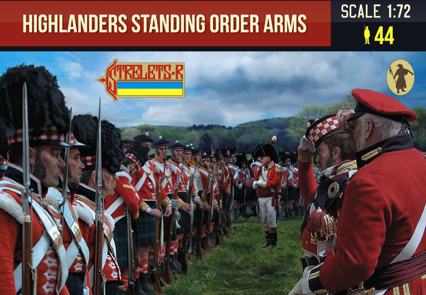0200 STRELETS Highlanders Standing Order Arms Napoleonic