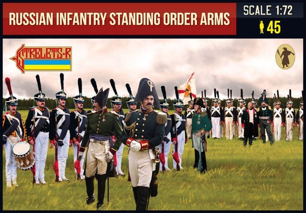 0217 STRELETS Russian Infantry Standing Order Arms Napoleonic 1/72