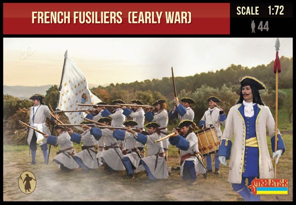 0236 STRELETS 1/72 French Fusiliers (Early War)