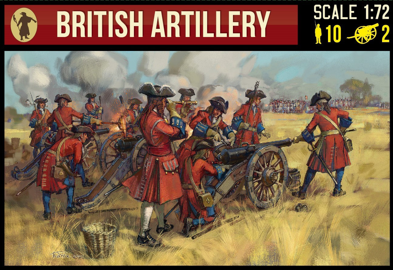 0243 STRELETS British Artillery. War of the Spanish Succession 1/72