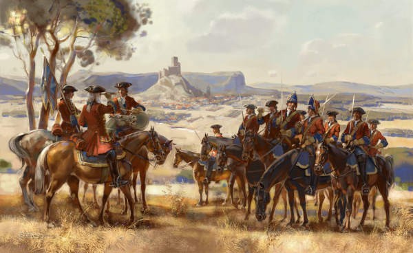 0256 STRELETS 1/72 British Dragoons