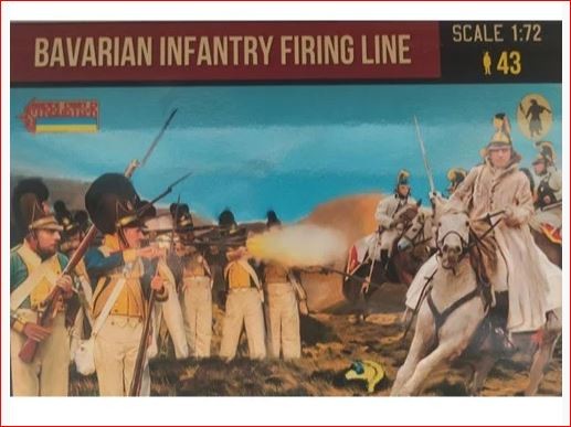 0273 STRELETS Bavarian Infantry Firing Line Napoleonic 1/72