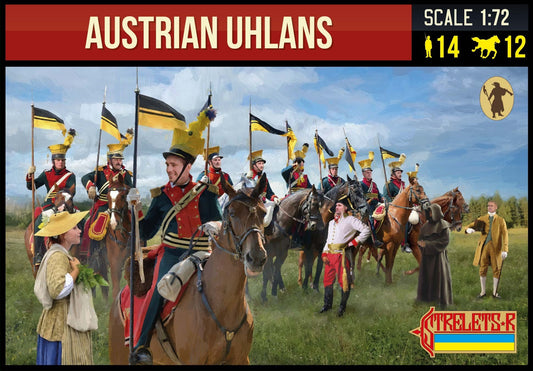 0275 STRELETS Austrian Uhlans Napoleonic 1/72