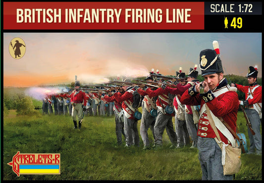 0278 STRELETS British Infantry Firing Line Napoleonic 1/72