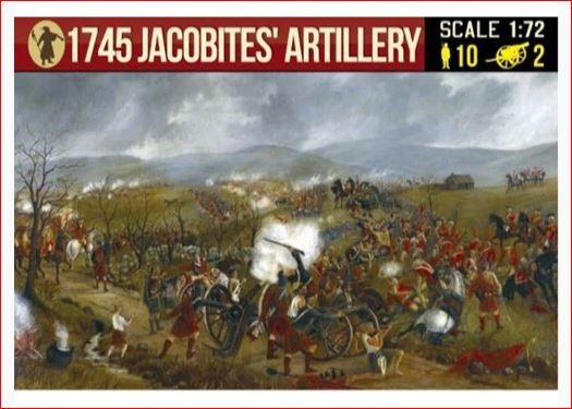 0283 STRELETS Jacobites Artillery Jacobite Uprising 1/72