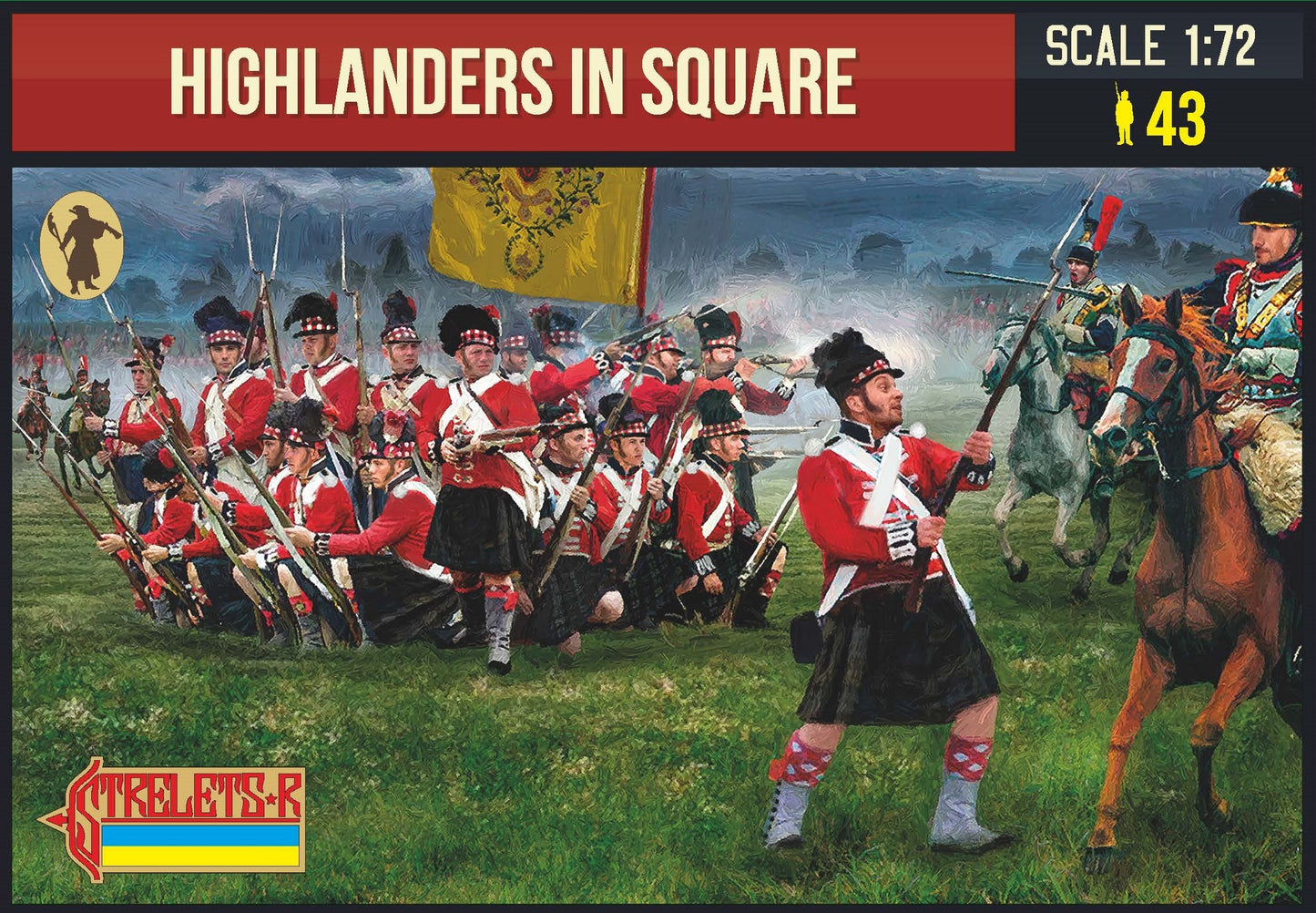 0287 STRELETS Highlanders in Square 1/72