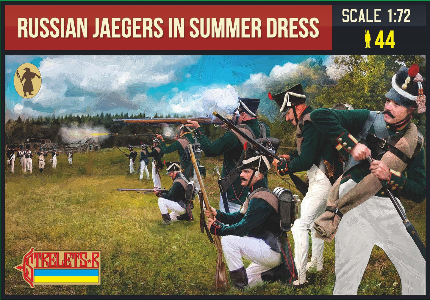 0288 STRELETS Russian Jaegers in Summer Dress (Napoleonic) 1/72