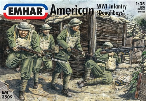 03509 EMHAR 1/32 American WWI Infantry 'Doughboys'