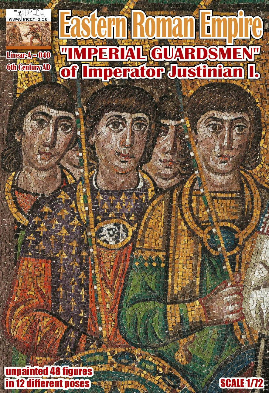 040 LINEAR Eastern Roman Empire 6th century AD "IMPERIAL GUARDSMEN" of Imperator Justinian 1/72