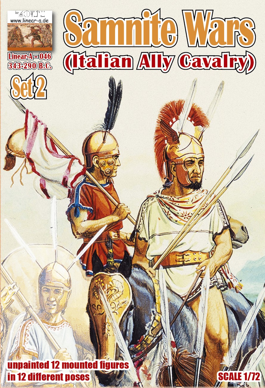 046 LINEAR SAMNITE WARS ITALIAN ALLY CAVALRY SET 2 1/72