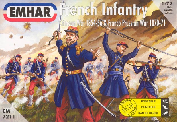 07211 EMHAR 1/72 French Infantry 1854-1871