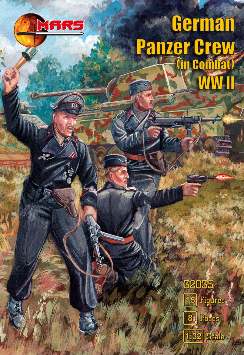 32035 MARS German Panzer tank crew in combat (WWII)