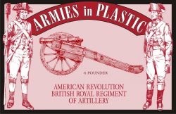 5479 ARMIES IN PLASTIC SCALA 1/32 American Revolution - British Royal Regiment of Artillery